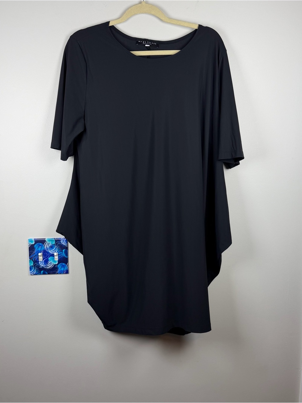 Bryn Walker Black Oversized Lagenlook Witchy Minimalist Top Conrad Tunic Small
